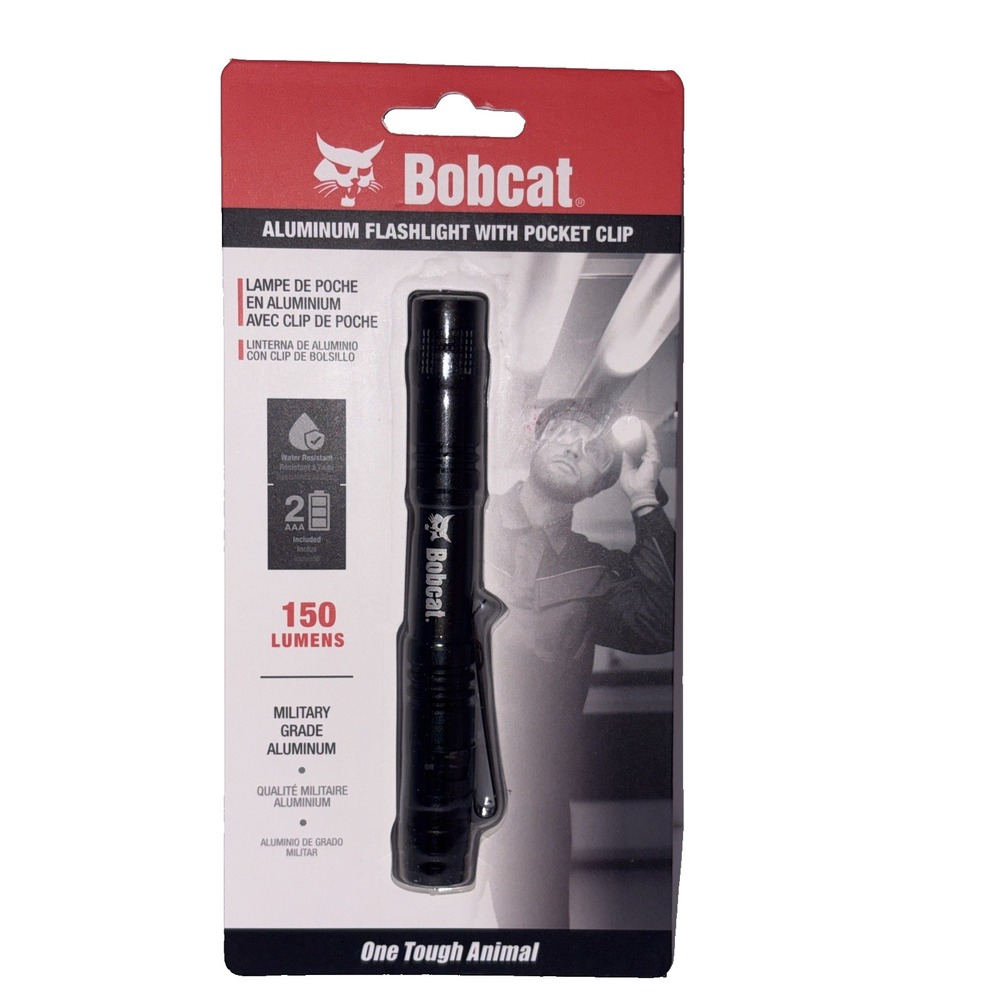 *NEW* In Package Bobcat 150 Lumens Pocket Flashlight With Clip